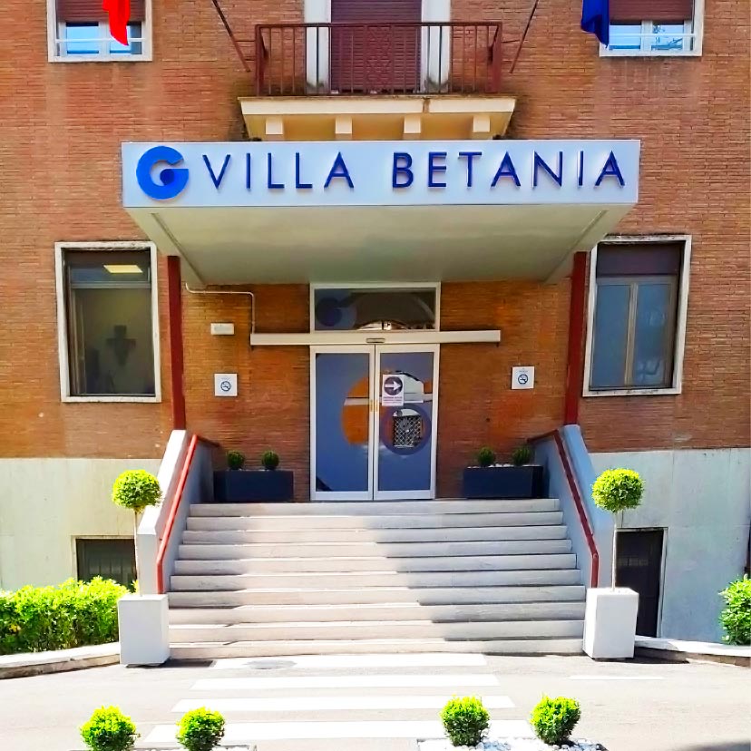 L'ingresso della Casa di Cura Villa Betania Roma, a due passi dal nostro B&B.